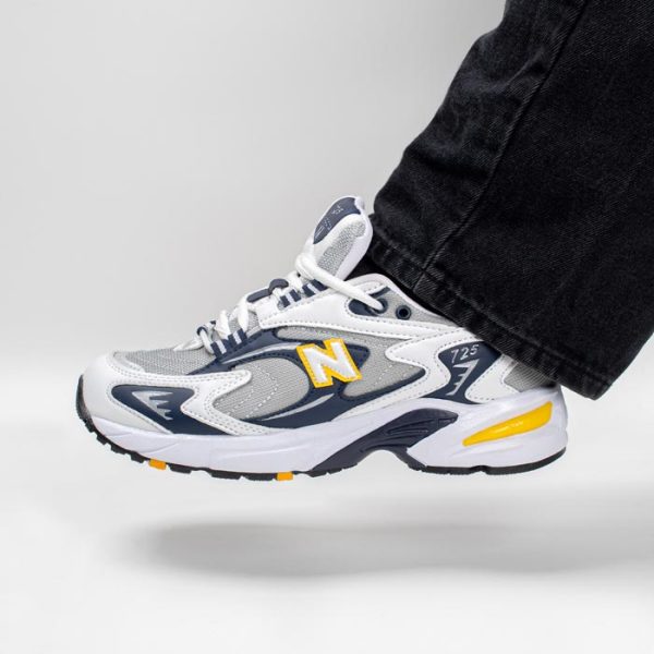 کتونی اسپرت مردانه و زنانه مدل نیوبالانس725  NEW BALANCE رنگ سفید زرد کد 9995
